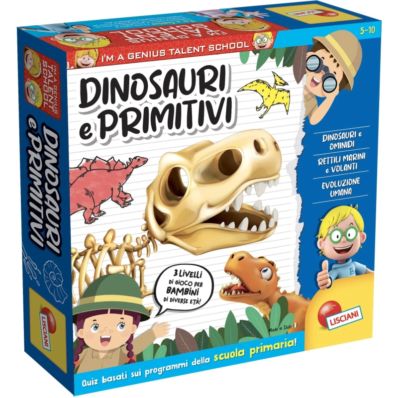 Lisciani I'm a genius ts dinosaurs and primitive - educational game- it ...