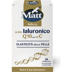 Acido Ialuronico Q10 con Vitamina C - Skin Supplement 30 Tablets