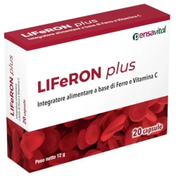 Liferon Plus - Iron & Vitamin C Supplement 20 Capsules