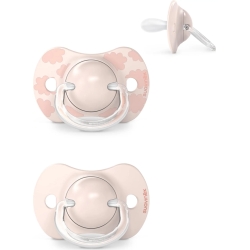 Dreams - 2 Silicone Pacifiers 0-6 Months - Pink