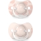 Dreams - 2 Silicone Pacifiers 0-6 Months - Pink