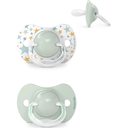 Dreams - 2 Silicone Pacifiers 6-18 Months - Light Blue