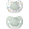 Dreams - 2 Silicone Pacifiers 6-18 Months - Light Blue