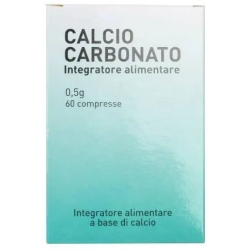 Calcio Carbonato 500 mg - Calcium supplement 60 Tablets