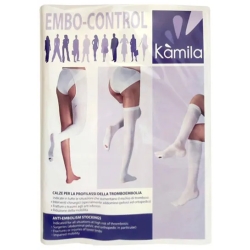 Kamila Embo-Control Long - AG Anti-thrombus hold-up stocking Size M White