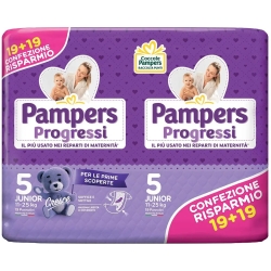progressi nappies Junior size 5 (11-25 kg) double pack 36 pcs