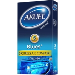 Blues Sottili - 8 latex condoms