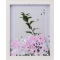 Silver Wooden Frame with Flowers and Glitter 13X18Cm