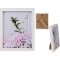 Silver Wooden Frame with Flowers and Glitter 13X18Cm