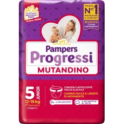 Progressi Junior Panties - 17 Diapers Size 5 (12-18 Kg)