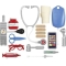 17 pieces toy doctor case
