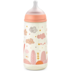 Dreams 6M+ - Symmetrical teat Fast flow Baby bottle 360 ml - Pink