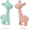 Giraffe Shaped Silicone Teething Ring - Green