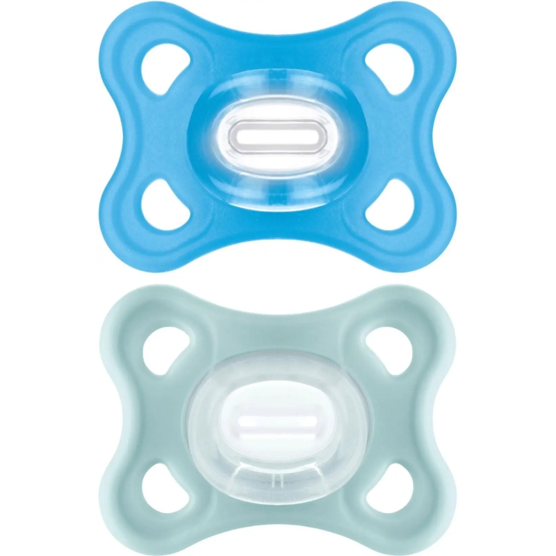 Mam Comfort 2-6 months - 2 silicone pacifiers - light blue
