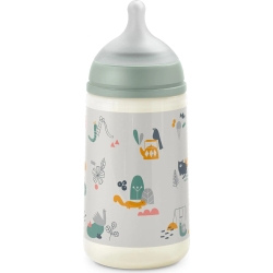 Walkpark - Silicone teat baby bottle 270 ml - green
