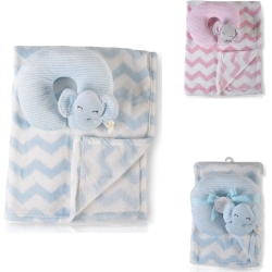 Hug & Credle Sammy - Baby blanket 75X90 Moni Blue