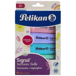 Signal Textmarker Pastel - 6 Highlighters - Assorted Colors