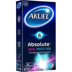 Absolute Dual Protection - 6 lubricated condoms