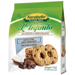 L'Infinito - Gluten Free Coconut and Chocolate Biscuit 200 G