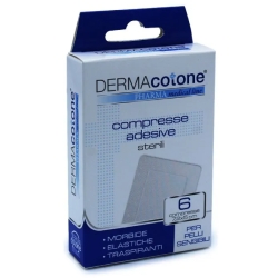 6 Sterile adhesive tablets 5 x 7.2 cm