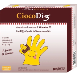 CiocoDì3 Chocolate - Vitamin D3 Supplement 30 Tablets