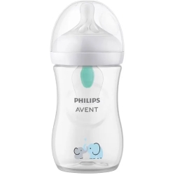 Natural Response - Baby Bottle With Airfree Valve 260 Ml Flow 3 - Elephant
