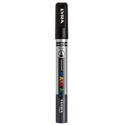 Graduare Mark All 1 Mm - 6 Fine Tip Markers - Black Color