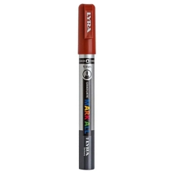 Graduare Mark All 1 Mm - 6 Fine Tip Markers - Brown Color