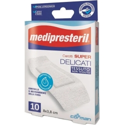 10 Super Delicate Plasters 8 X 3,8 Cm