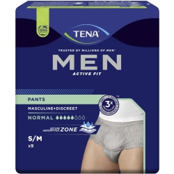 Men Active Fit - 8 S/m size absorbent briefs