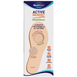 Active Memory Bamboo - 1 Pair Of Bamboo Insoles Size 42
