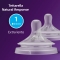 Natural Response Teat 0m - 2 x Flow 1 Teats