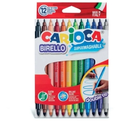 Birello - 12 double tip felt tip pens