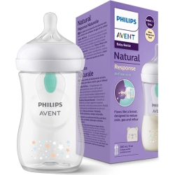 Natural Response - Baby Bottle With Airfree Valve 260 Ml Flow 1 - bear