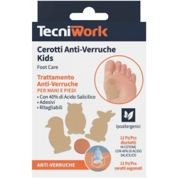 Anti-Wart Plaster Kids - 12 Pads + 12 Shaped Plasters