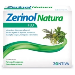 Zerinol Natura Flu - Nose And Throat Supplement 14 Sachets