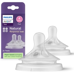 Natural Response Teat 3m+ - 2xFlow 4 Teats