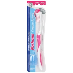 Double Action - Anti-plaque toothbrush with hard bristles