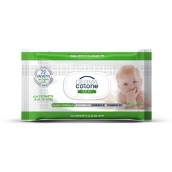 Baby Line - 72 Wipes With Aloe Vera Extract