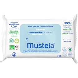 60 compostable wipes Fragrance-free