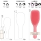 The Ultimate Detangler Large - Brush Salmon Pink