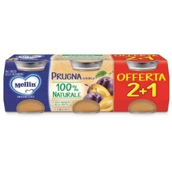 Plum with apple 100% Natural - 3 Baby Foods x 100 G