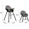 Flovi - Evolutionary high chair - black