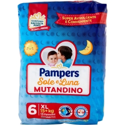 Sole&Luna Mutandino - 13 XL nappies 15+kg