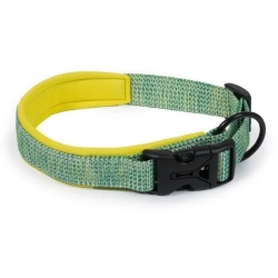 Deluxe - Adjustable Padded Nylon Collar Size S - Lime Green