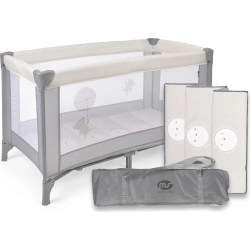 Basic - Camping Cot - Cream Grey