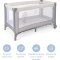 Basic - Camping Cot - Cream Grey