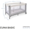Basic - Camping Cot - Cream Grey