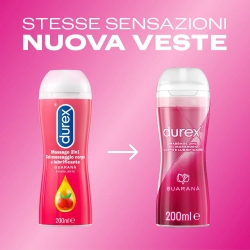 Massage 2In1 Guarana - Body massage gel and lubricant 200 ml