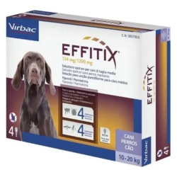 Effetix 134 Mg + 1200 Mg - Spot On For Medium Dogs 4 Pipettes Of 2,20 Ml